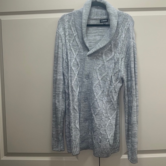 Carbon Button Down Men’s Sweater XL - Picture 1 of 12